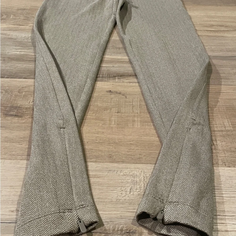 Athleta XS Delancey Skyline Herringbone Tight Leggings, Storm Cloud Gray NWT - Picture 8 of 9